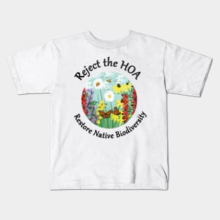 Restore Native Biodiversity Non Vulgar Version Kids T-Shirt